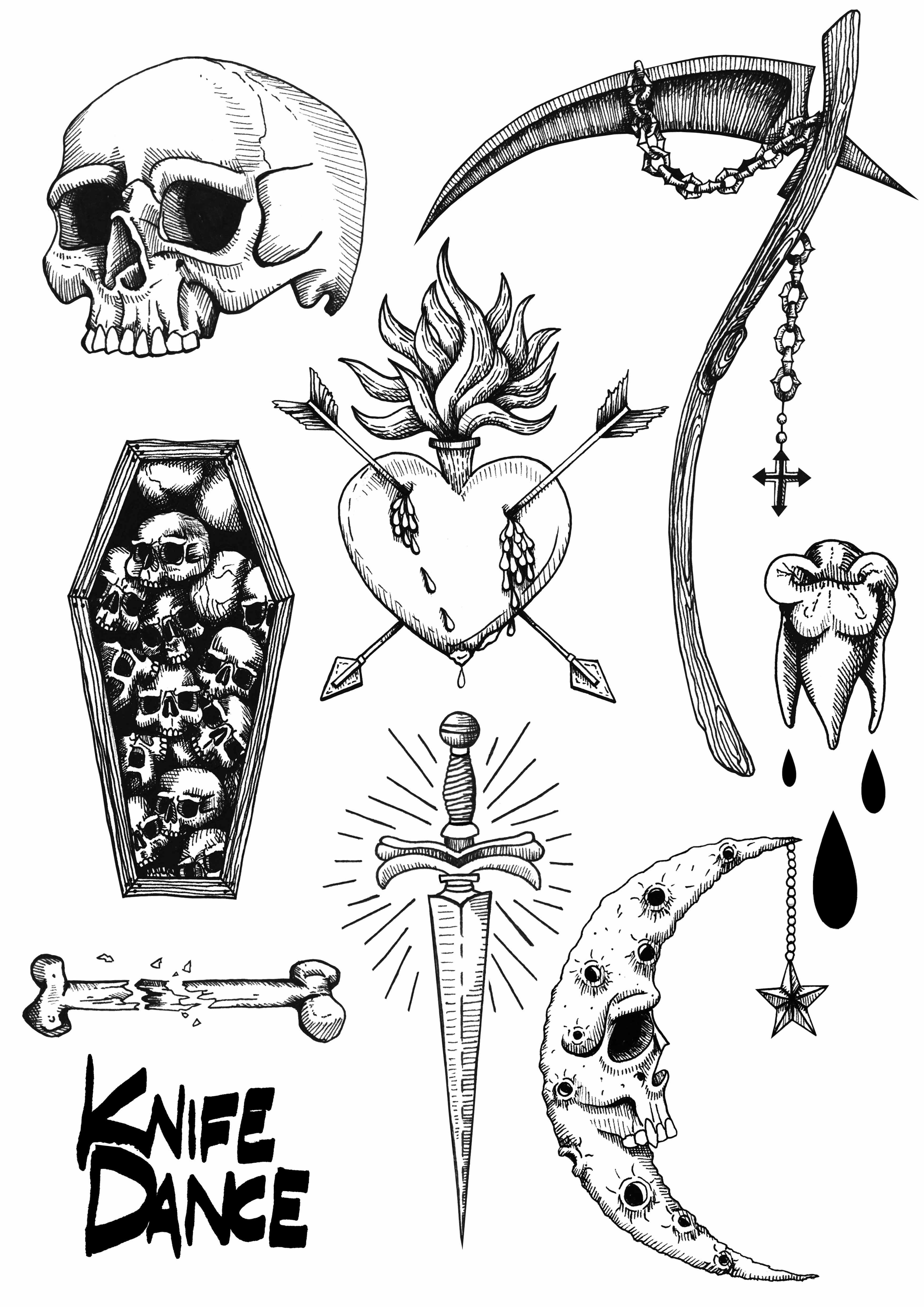 Catarino Tattoo - Som aztec tattoo flash Tecpatl an obsidian knife, used  for human sacrifice by the Aztecs #electricartkenosha #electricartfoxlake  #catarino_tattoo . . . . #tattoo #tattoos #tattooflash #flash #aztec #mayan  #inca #